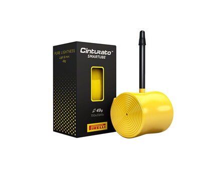 Pirelli Cinturato SmarTUBE Presta Valve Bicycle Tube - Žltá