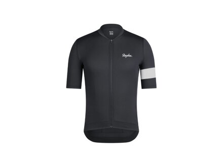Ľahký základný cyklistický dres Rapha Core - Čierna/biela