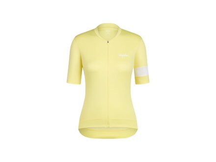 Dámsky cyklistický dres Rapha Core - Žltá/biela