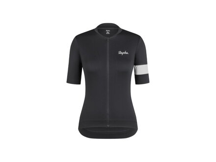 Dámsky cyklistický dres Rapha Core - Čierna/biela