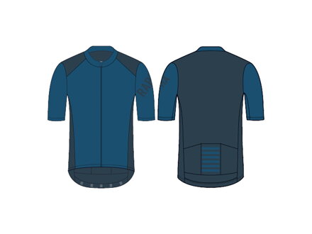 Tréningový cyklistický dres Rapha Pro Team - Tmavomodrá/čierna