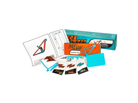 RideWrap Matte Covered Frame Protection Kit designed to fit 2022 Trek Top Fuel - Bezfarebná