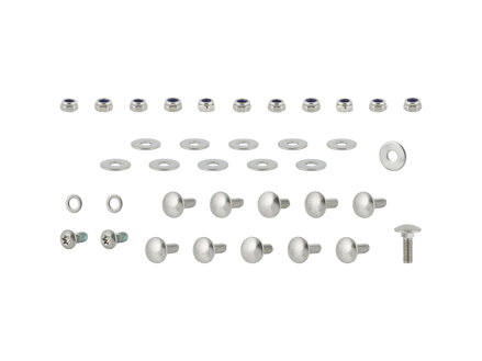 Trek Fetch+ 4 Floorplate Assembly Hardware Kit - Čierna/chrómová