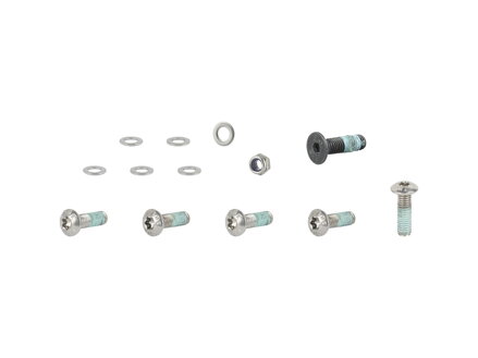 Trek Fetch+ 4 Rear Fender Assembly Hardware Kit - Čierna
