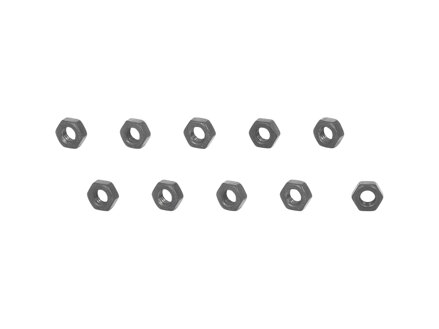 Trek Hexagon Nuts - Pack of 10 - Čierna