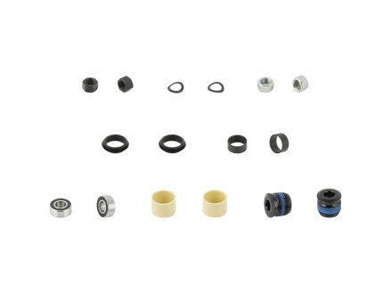 Trek Line Pro/Elite Pedal Axle Rebuild Kit - Šedá