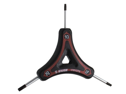 Unior 3-Way Torx Wrench - Červená