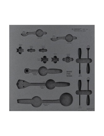 Unior Production Bench Drawer - 5 Tool Tray - Tmavošedá