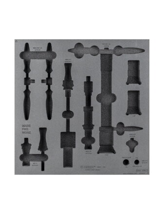 Unior Shared Bench Drawer - 3 Tool Tray - Čierna