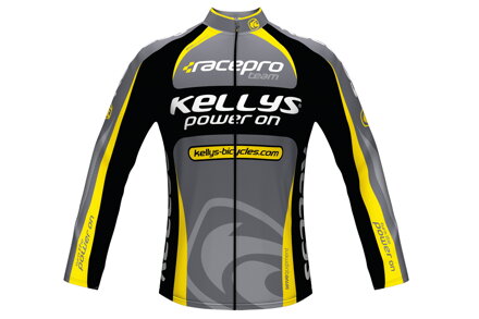 Dres KELLYS PRO Team dlhý rukáv yellow - XS