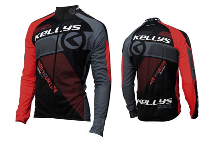 Dres KELLYS PRO Race dlhý rukáv red - XS