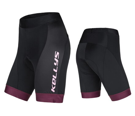 Cyklonohavice KELLYS MADDIE 2 krátke s vložkou bordo - S