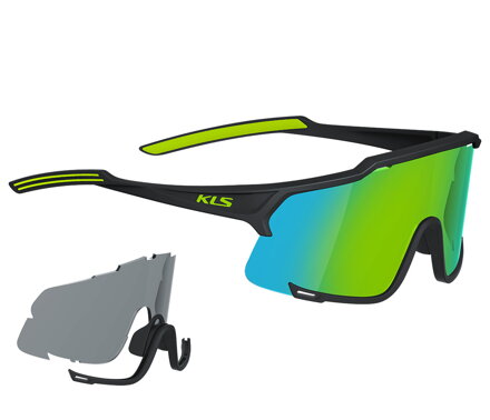 Slnečné okuliare KELLYS DICE PHOTOCHROMIC, Shiny Black-Lime