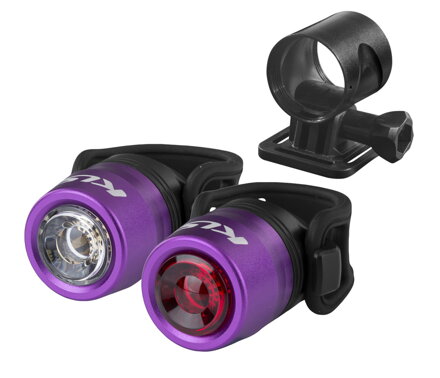 Osvetlenie set nabíjateľný KLS IO USB, purple