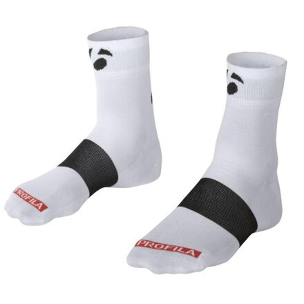 Ponožky Bontrager Race 2.5 (6cm) 3ks v balení biele