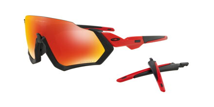 Okuliare OAKLEY Flight Jacket MtBlk/Rdlne