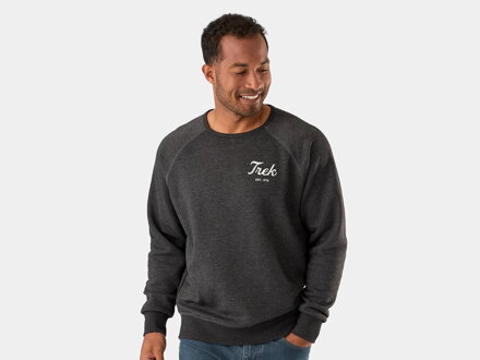 Mikina Trek Script Crewneck šedá