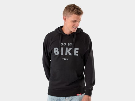 Mikina s kapucňou Trek Go By Bike čierna