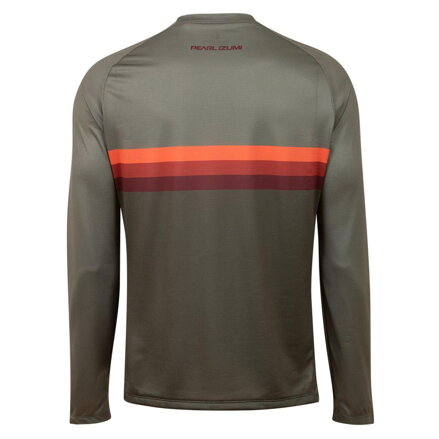 Dres SUMMIT LS TOP pale olive/sunset stripe VZ21