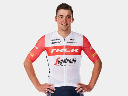 Dres Santini Trek Segafredo Replika biela červená/ Vel:L