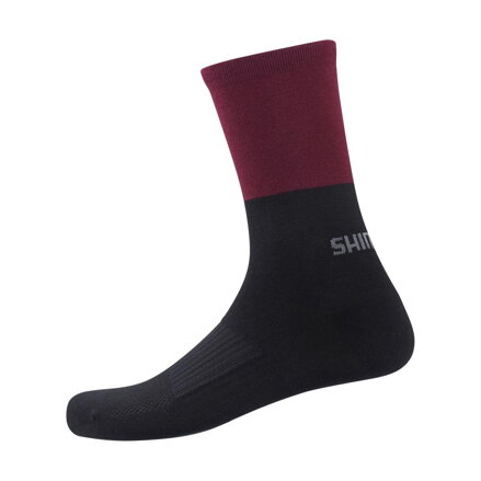 Ponožky ORIGINAL WOOL TALL čierno/červené