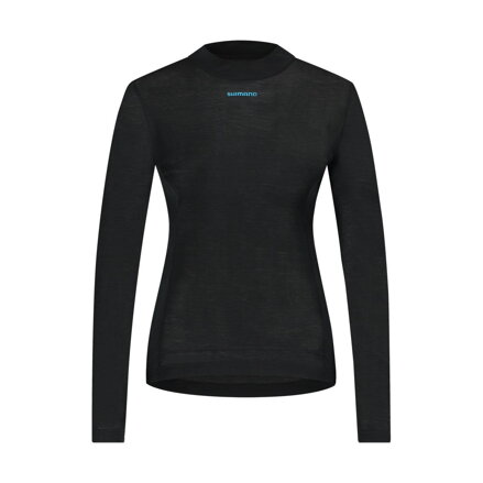 SHIMANO Tričko dámske VERTEX PRIMA LONG BASE LAYER čierne