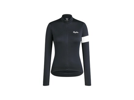 Dámsky cyklistický termodres Rapha Core s dlhými rukávmi čierny