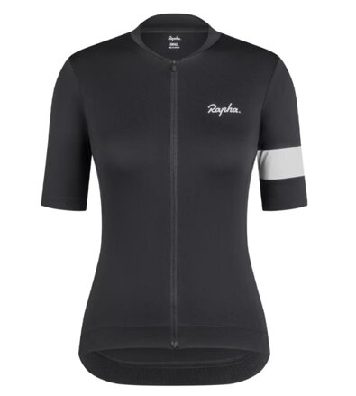 Dámsky cyklistický dres Rapha Core čierny