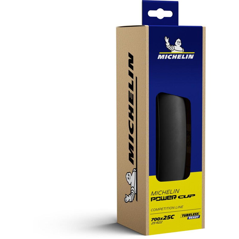 MICHELIN Plášť POWER CUP 700x25C (25-622) 4x120TPI 255g hnedý bok skladací