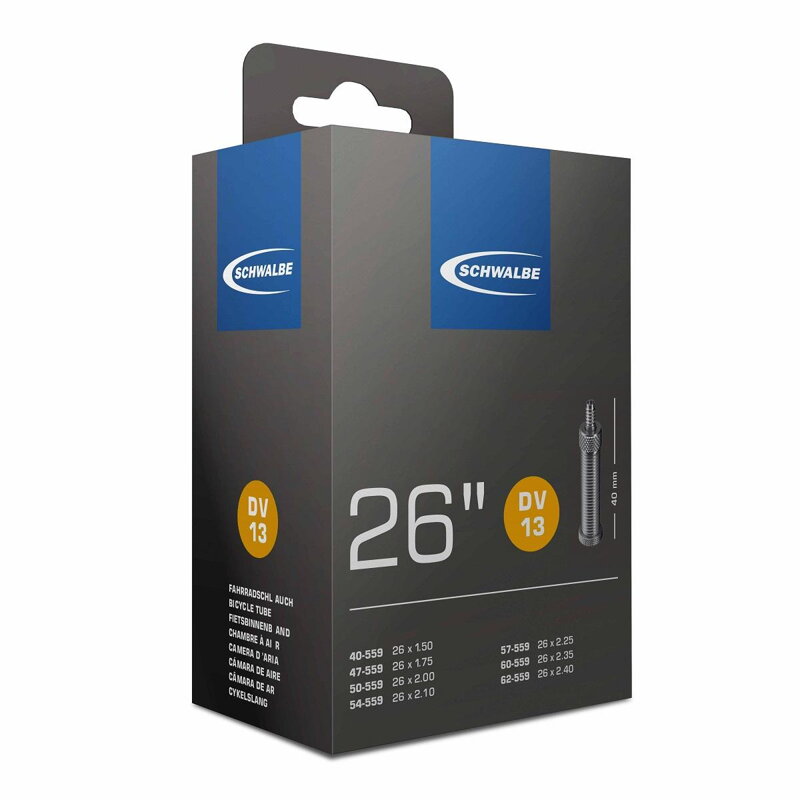 SCHWALBE Duša DV13 26x1.50/2.50 DV 40mm (40/62-559) 190g SCHWALBE Duša DV13 26x1.50/2.50 DV 40mm (40/62-559) 190g