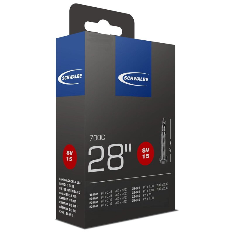 SCHWALBE Duša SV15 700x18/28C FV 40mm (18/28-622) 105g SCHWALBE Duša SV15 700x18/28C FV 40mm (18/28-622) 105g