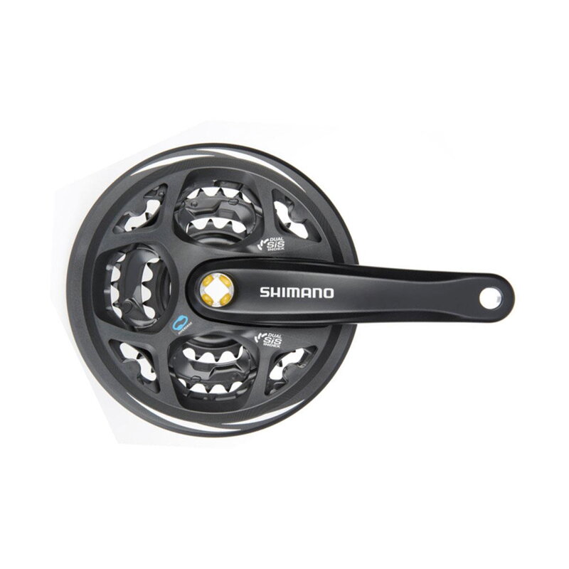 SHIMANO Stred Altus FC-M311 170mm 42/32/22z. 7/8-k. čierny s krytom na štvorhran SHIMANO Stred Altus FC-M311 170mm 42/32/22z. 7/8-k. čierny s krytom na štvorhran