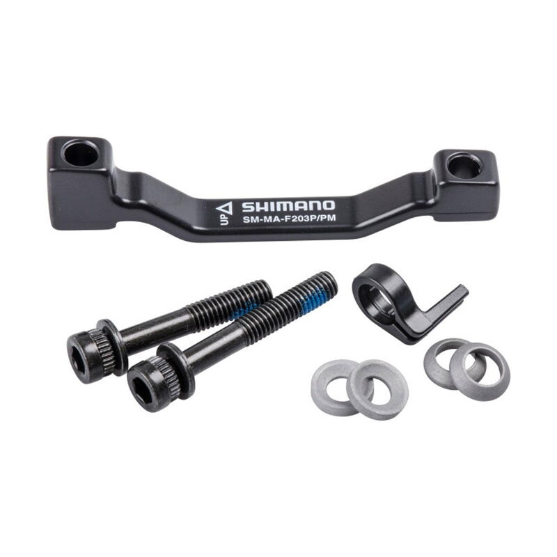 SHIMANO SM-MAF203 Adaptér predný na kotúč 203mm PM/PM (180/203) SHIMANO SM-MAF203 Adaptér predný na kotúč 203mm PM/PM (180/203)