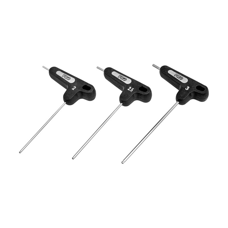 PRO Set T-kľúčov 6-hran 2/2,5/3mm čierny PRO Set T-kľúčov 6-hran 2/2,5/3mm čierny