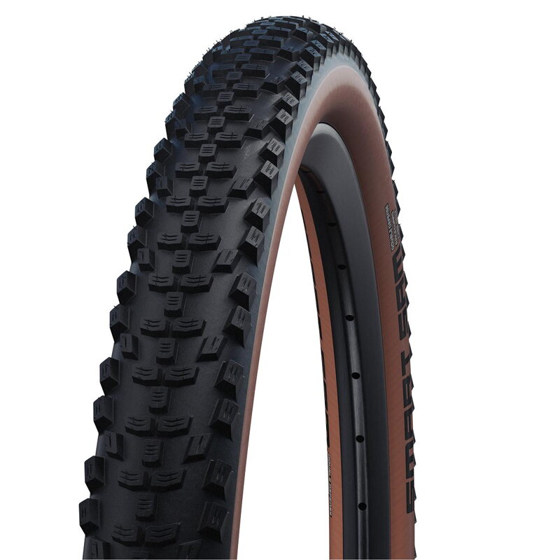 SCHWALBE Plášť SMART SAM 27.5x2.60 (65-584) 67EPI 840g Perf Addix hnedý bok SCHWALBE Plášť SMART SAM 27.5x2.60 (65-584) 67EPI 840g Perf Addix hnedý bok