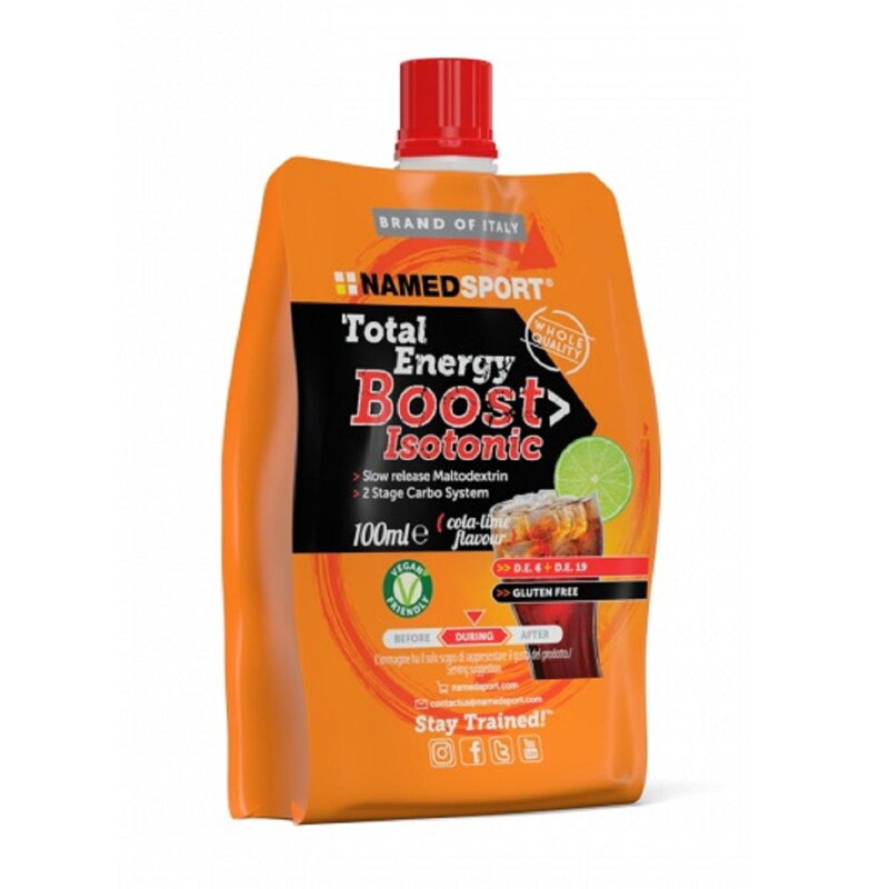 NAMEDSPORT Gél TOTAL ENERGY BOOST ISOTONIC kola/limetka 100ml NAMEDSPORT Gél TOTAL ENERGY BOOST ISOTONIC kola/limetka 100ml