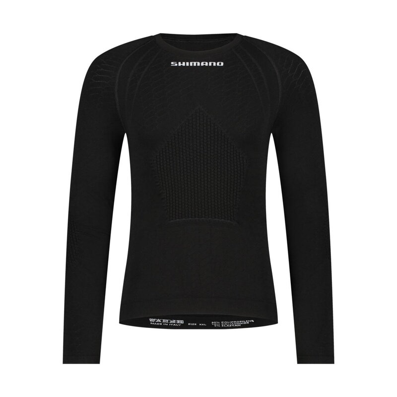 SHIMANO Tričko spodné VERTEX LONG BASE LAYER čierne SHIMANO Tričko spodné VERTEX LONG BASE LAYER čierne