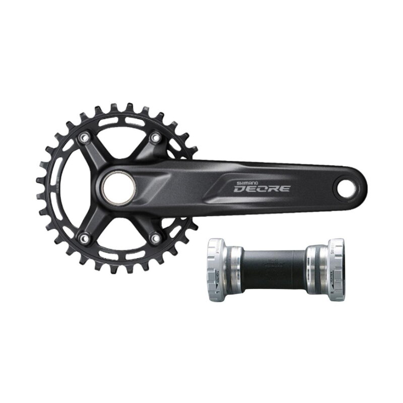 SHIMANO Stred Deore FC-M5100 170mm 32z. 10/11-k. čierny dvojdielny s ložiskami SHIMANO Stred Deore FC-M5100 170mm 32z. 10/11-k. čierny dvojdielny s ložiskami