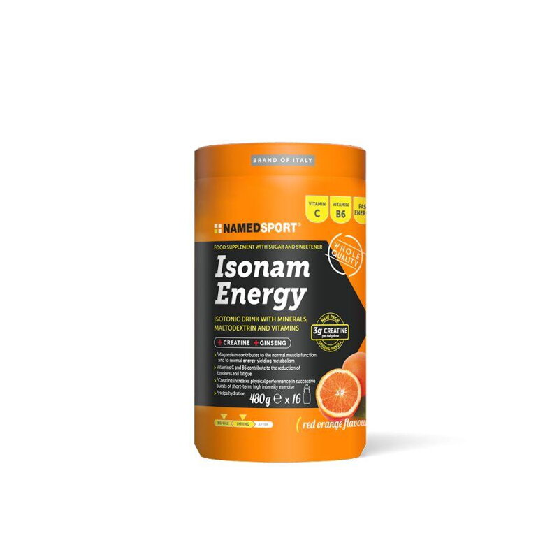 NAMEDSPORT Nápoj ISONAM ENERGY+3g kreatín pomaranč 480g NAMEDSPORT Nápoj ISONAM ENERGY+3g kreatín pomaranč 480g