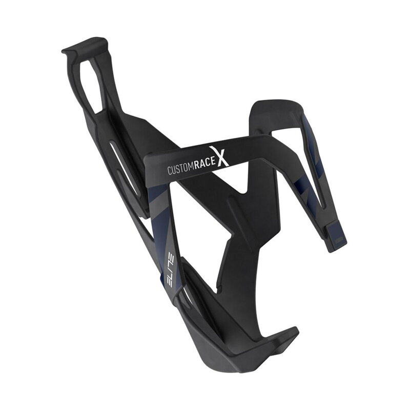 ELITE Košík CUSTOM RACE X čierny matný modrá grafika