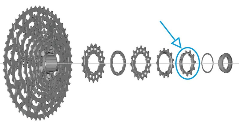 SHIMANO Pastorok 11z. pre CS-LG700 Linkglide SHIMANO Pastorok 11z. pre CS-LG700 Linkglide