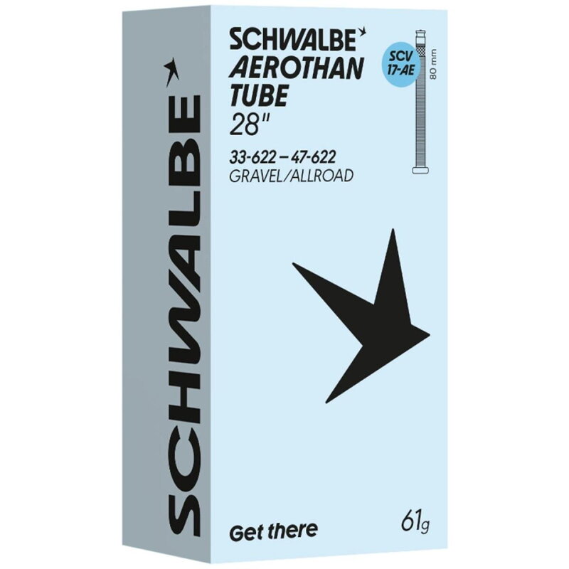 SCHWALBE Duša AEROTHAN TUBE SCV17-AE (33/47-622) SCV 80mm 61g TPU