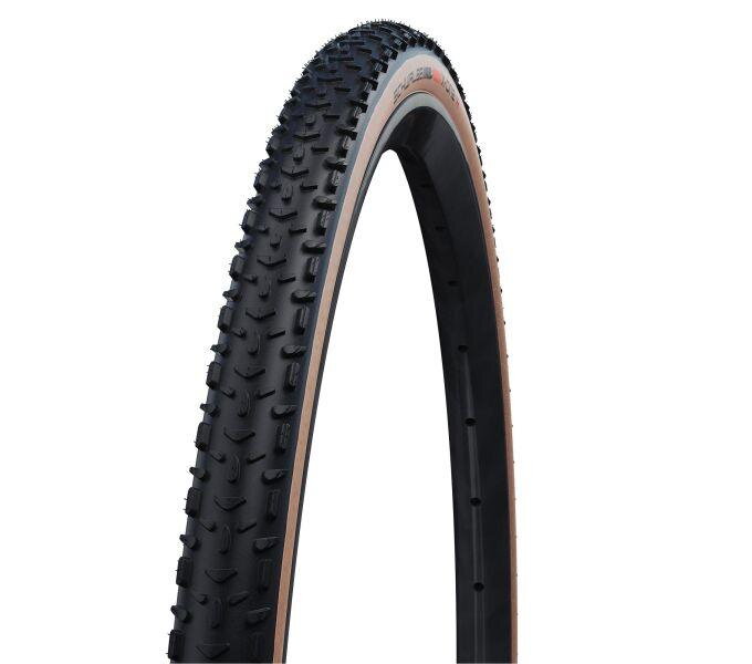 SCHWALBE Plášť X-ONE R 27.5x1.30 (33-584) 67EPI 375g TLE Evo V-Guard Super Race Addix Race hnedý bok skladací