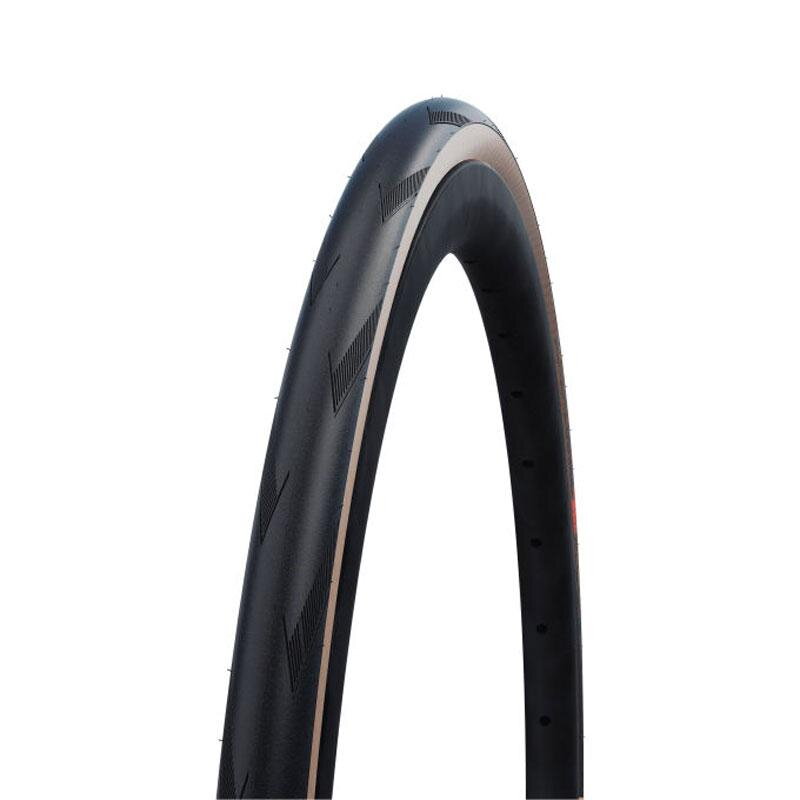 SCHWALBE Plášť PRO ONE 700x28C (28-622) 127EPI 295g TLE Evo V-Guard Super Race Addix Race hnedý bok skladací