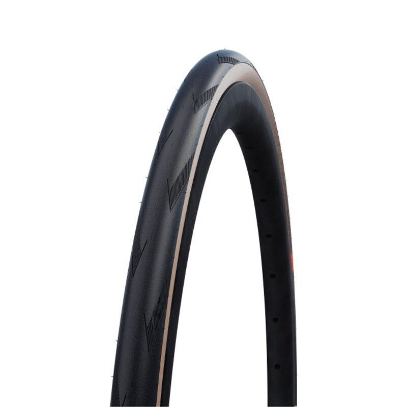 SCHWALBE Plášť PRO ONE 700x32C (32-622) 127EPI 345g TLE Evo V-Guard Super Race Addix Race hnedý bok skladací
