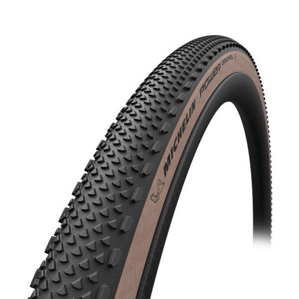MICHELIN Plášť POWER GRAVEL 700x47C (47-622) 30x120TPI 600g TLR hnedý bok skladací