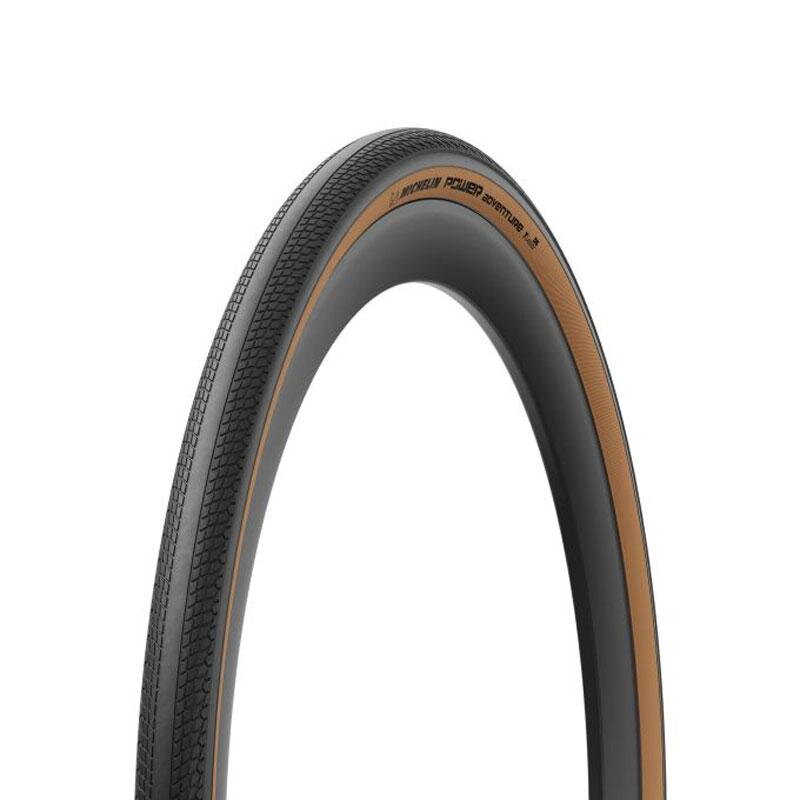 MICHELIN Plášť POWER ADVENTURE 700x30C (30-622) 100TPI 330g TLR hnedý bok skladací