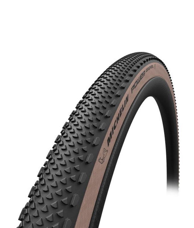 MICHELIN Plášť POWER GRAVEL 700x35C (35-622) 3x120TPI 415g TLR hnedý bok skladací