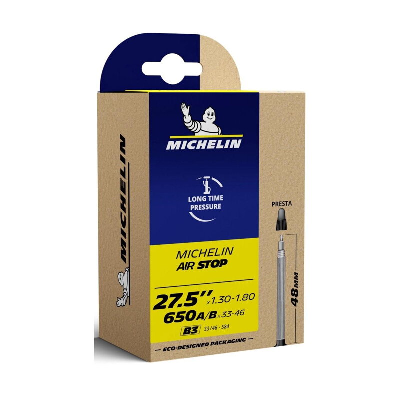 MICHELIN Duša B3 AIRSTOP 27.5x1.30/1.80 (33/46-584) FV 48mm 143g