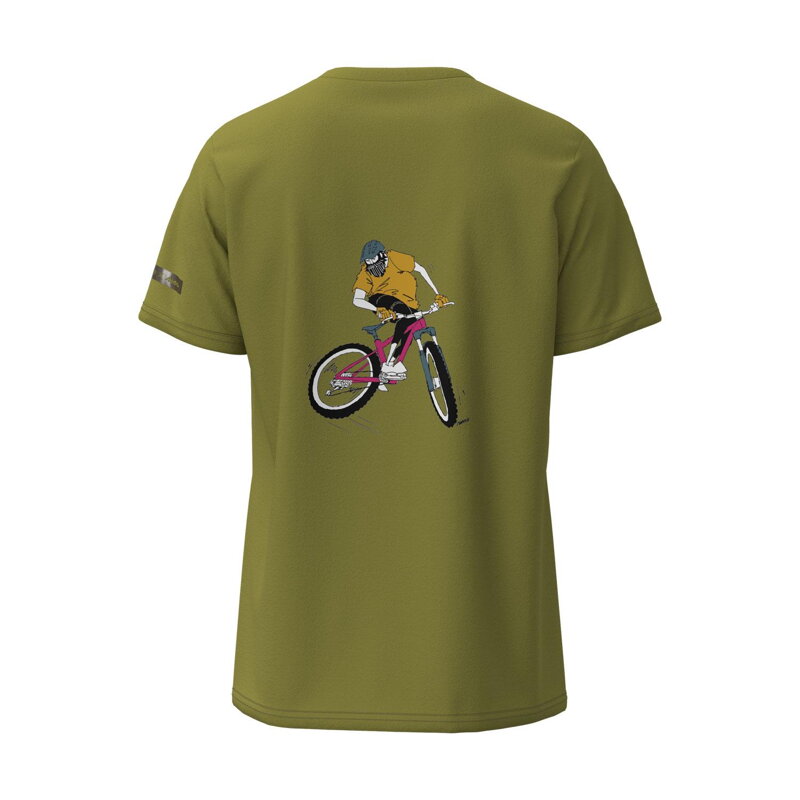 SHIMANO Tričko SENTIERO LTD khaki MTB